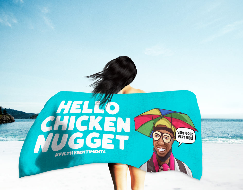 Hello Chicken Nugget Towel PRE ORDER #1 image